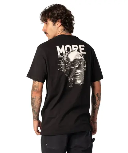 Camiseta MCD Regular Caveira Cromada Preto