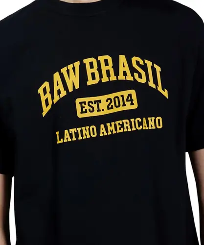 Camiseta Baw Regular Latino Preto