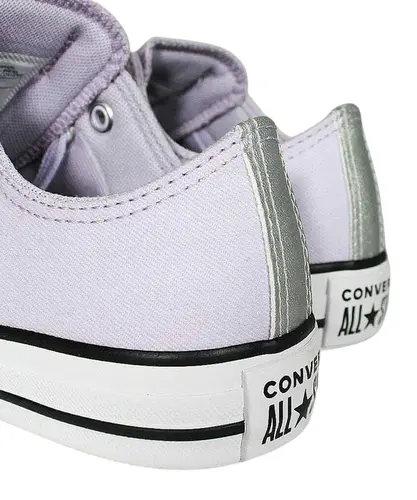 Tênis Converse Chuck Taylor All Star Lilás Prata Puro Branco