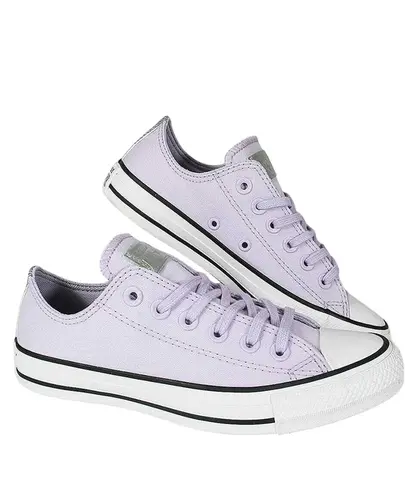 Tênis Converse Chuck Taylor All Star Lilás Prata Puro Branco