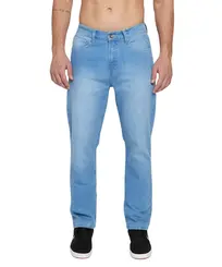 Calça Quiksilver Jeans Everyday Delavê Azul Claro
