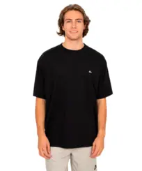 Camiseta Quiksilver Over Embroidery Preto