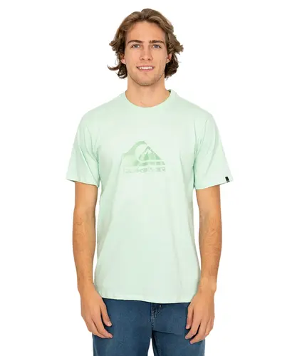 Camiseta Quiksilver New Comp Logo Verde Claro