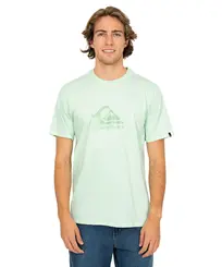 Camiseta Quiksilver New Comp Logo Verde Claro