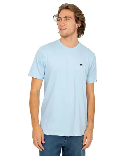 Camiseta Quiksilver Transfer Square Azul Claro