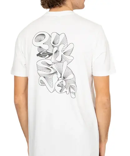 Camiseta Quiksilver Ripple Fount Branco