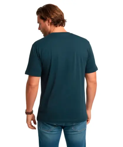 Camiseta Quiksilver Impaired Logo DNA Azul Escuro