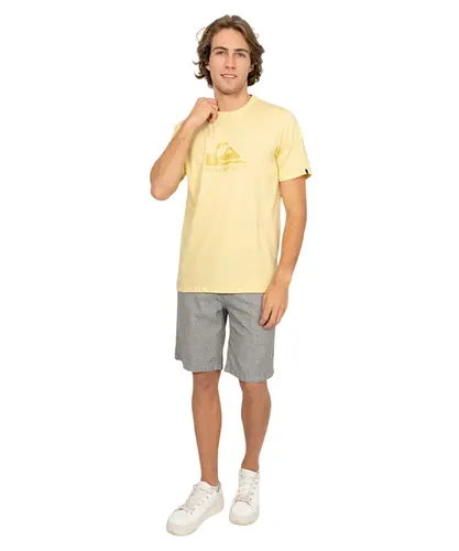 Camiseta Quiksilver New Comp Logo Amarelo