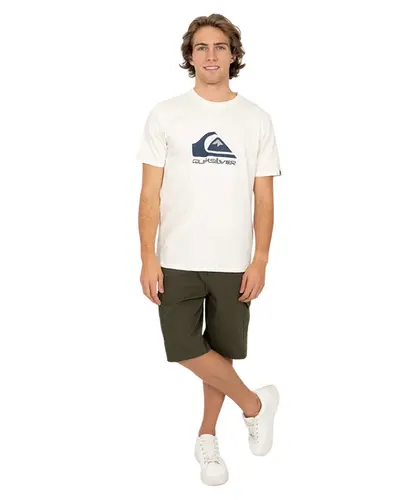 Camiseta Quiksilver Full Logo Snow White