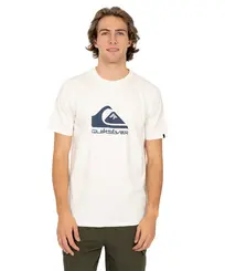 Camiseta Quiksilver Full Logo Snow White