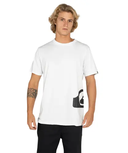 Camiseta Quiksilver Side Logo Branco