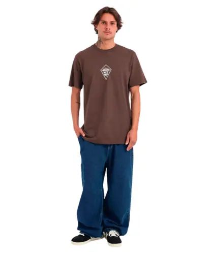Camiseta MCD Regular Linha Do Tempo Marrom Ruina