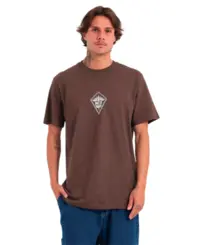 Camiseta MCD Regular Linha Do Tempo Marrom Ruina