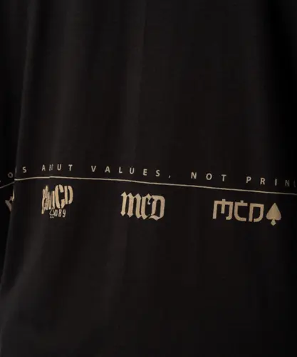 Camiseta MCD T-Shirt Oversized Linha Do Tempo Preto