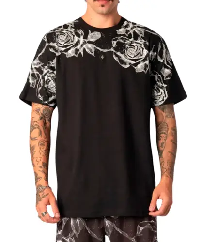 Camiseta MCD Especial MJ Rosas Preto