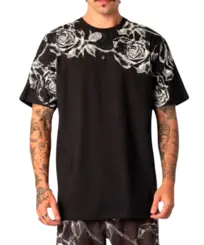 Camiseta MCD Especial MJ Rosas Preto
