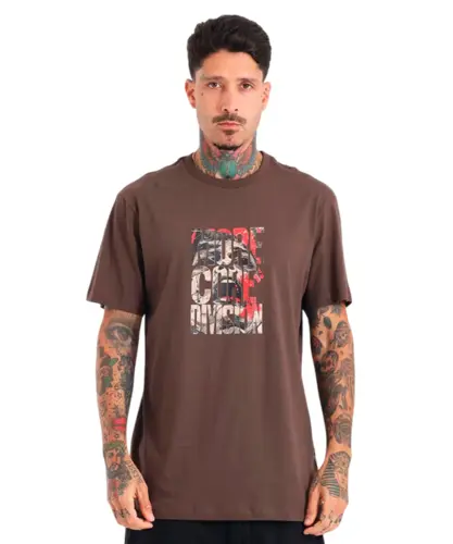 Camiseta MCD Regular Grito Marrom Ruina