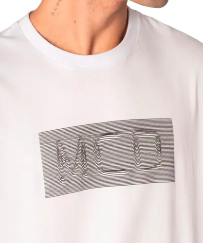 Camiseta MCD Regular Linhas Branco