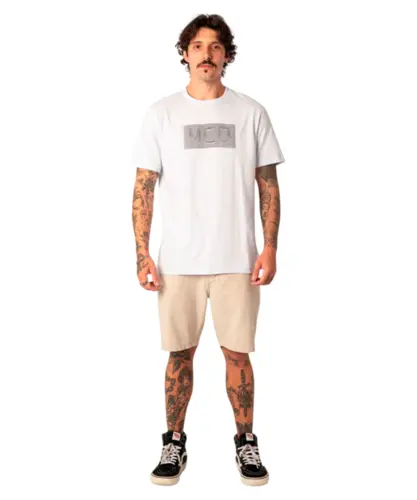 Camiseta MCD Regular Linhas Branco