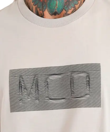 Camiseta MCD Regular Linhas Bege Poeira