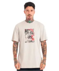 Camiseta MCD Regular Grito Bege Poeira