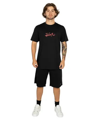 Camiseta Quiksilver Impaired Logo Dna Preto