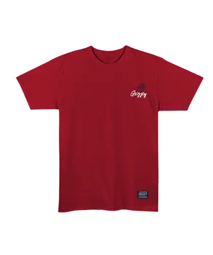 Camiseta Grizzly Fresh Flowers Tee Red