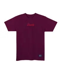 Camiseta Grizzly Mini Script Tee Burgundy