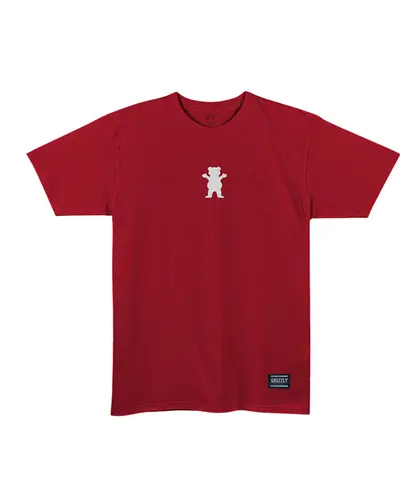 Camiseta Grizzly Back Script Logo Tee Red