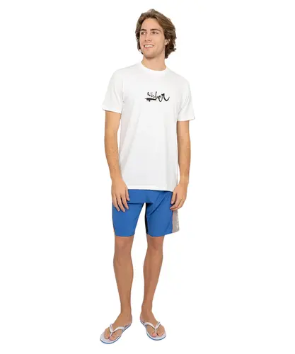 Camiseta Quiksilver Impaired Logo Dna Branco