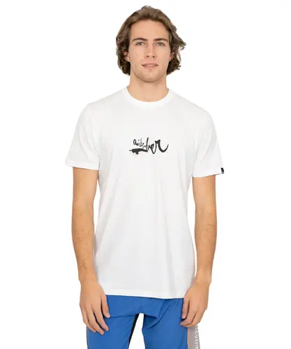Camiseta Quiksilver Impaired Logo Dna Branco