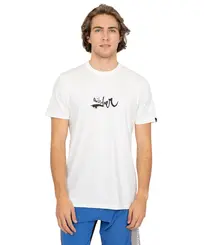Camiseta Quiksilver Impaired Logo Dna Branco