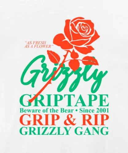 Camiseta Grizzly Fresh Flowers Tee White