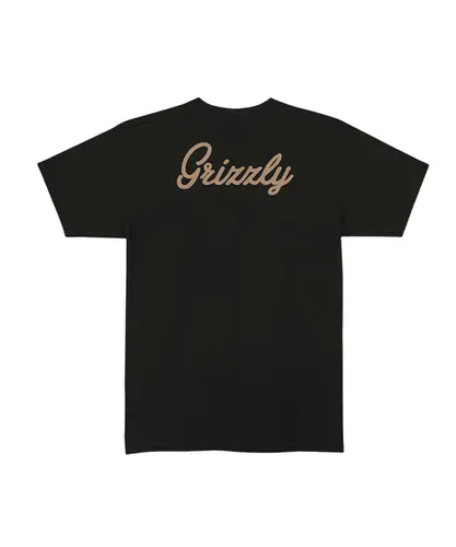 Camiseta Grizzly Back Script Logo Tee Black