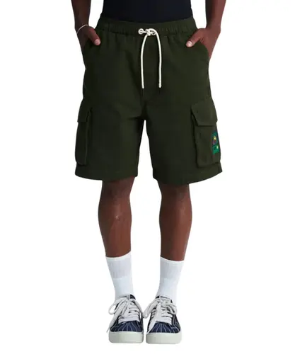 Bermuda Baw Cargo Baw x Smiley Verde Militar
