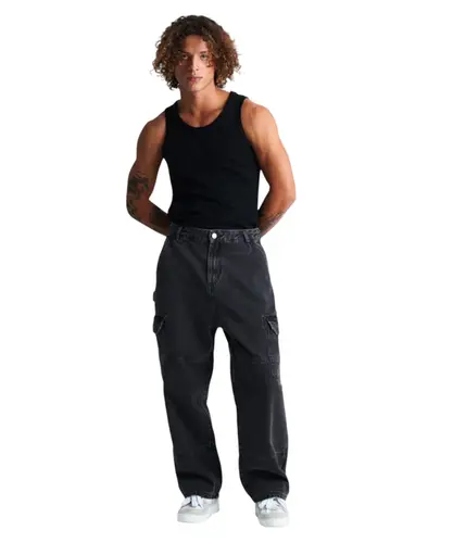 Calça Baw Simp Cargo Elementary Baw x Smiley Preto