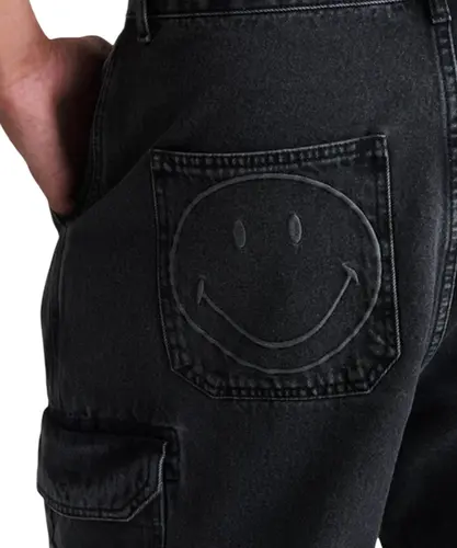 Calça Baw Simp Cargo Elementary Baw x Smiley Preto