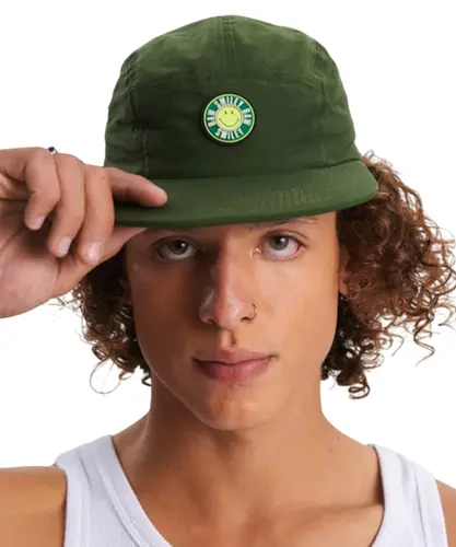 Boné Baw Five Panel Baw x Smiley Verde Militar