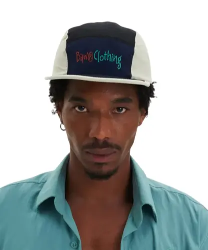 Boné Baw Five Panel Colorblock Connect Off White Marinho