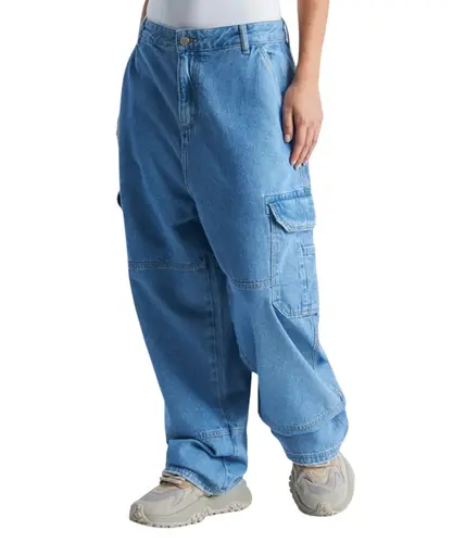 Calça Baw Simp Cargo Elementary Baw x Smiley Jeans Claro