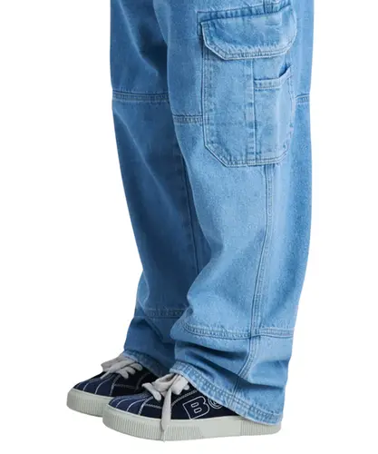 Calça Baw Simp Cargo Elementary Baw x Smiley Jeans Claro