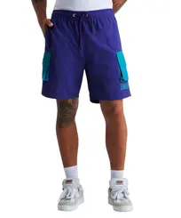 Bermuda Baw Running Cargo Roxo e Verde