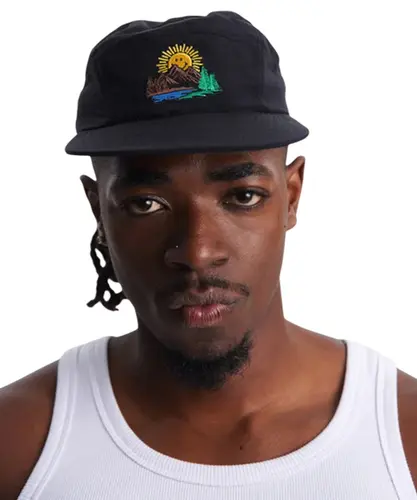 Boné Baw Five Panel Sun Baw X Smile Preto