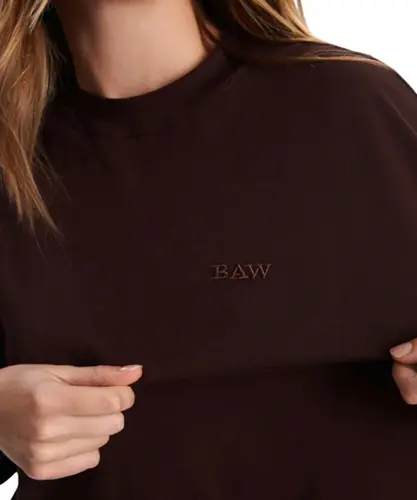 Camiseta Baw Boxy Garden Marrom