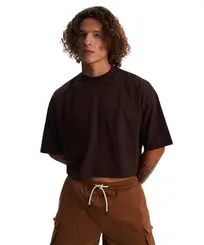 Camiseta Baw Boxy Garden Marrom