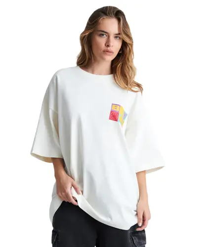 Camiseta Baw Oversized Holiday Baw X Smiley Off White