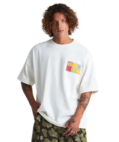 Camiseta Baw Oversized Holiday Baw X Smiley Off White