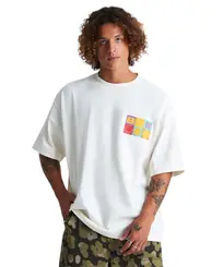 Camiseta Baw Oversized Holiday Baw X Smiley Off White