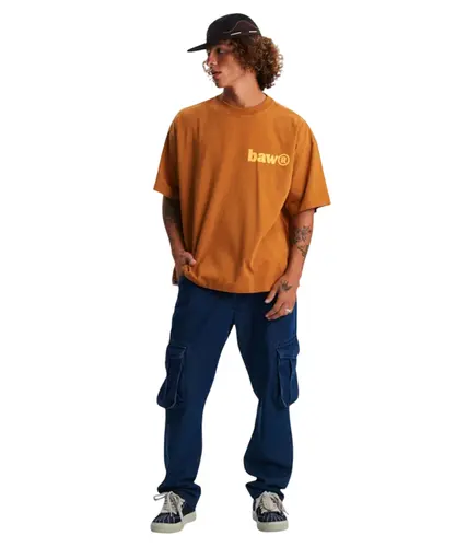Camiseta Baw Oversized Outward Mount Caramelo