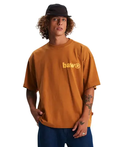 Camiseta Baw Oversized Outward Mount Caramelo